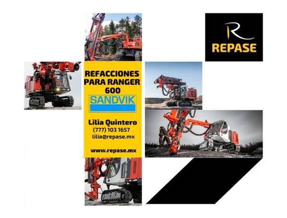 REFACCIONES PARA RANGER 600 SANDVIK