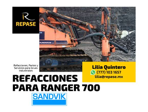 REFACCIONES PARA RANGER 700 SANDVIK