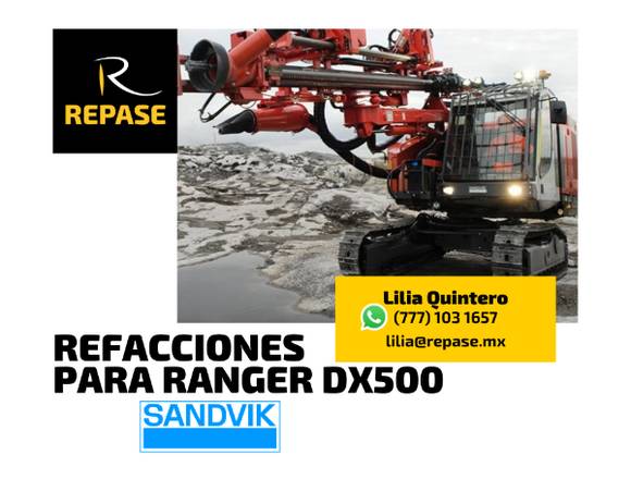 REFACCIONES PARA RANGER DX500 SANDVIK