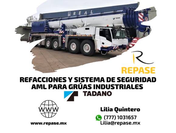 REFACCIONES PARA GRÚAS INDUSTRIALES TADANO