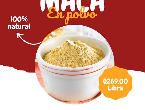 MACA ANDINA - EN POLVO -IMPORTADA  DEL PERU 