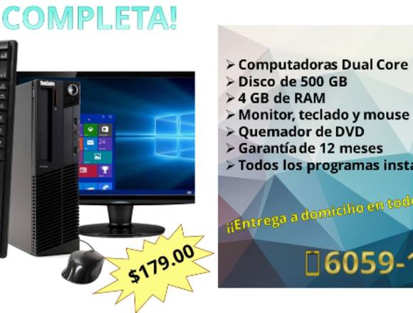 !Computadora Completa! ¡Garantizada!