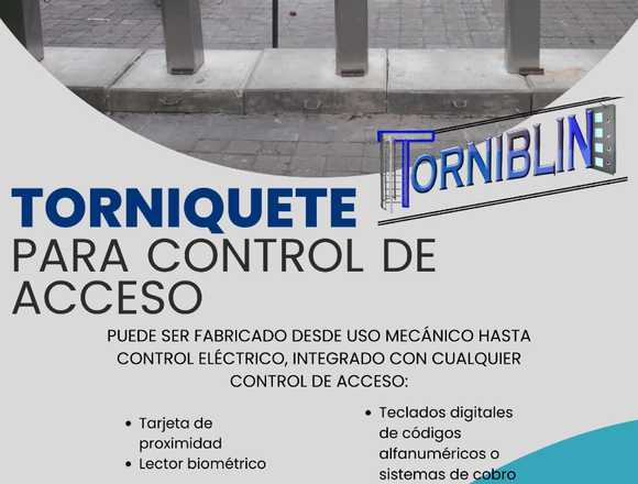 TORNIQUETE PARA CONTROL DE ACCESO