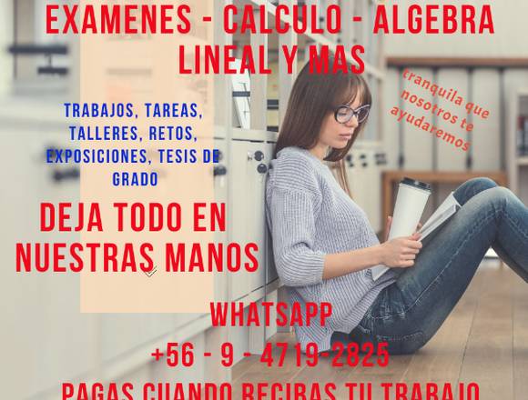 Ecuaciones diferenciales, Algebra Lineal, Calculo.