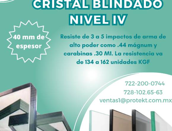 Cristal Blindado nivel IV