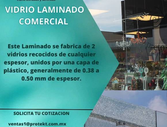 VIDRIO LAMINADO COMERCIAL 