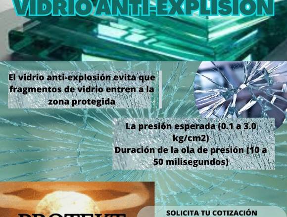 VIDRIO ANTI-EXPLOSIÓN 