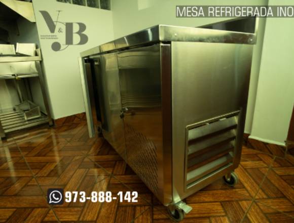 MESA REFRIGERADA EN ACERO INOXIDABLE