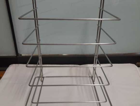 RACK PARA PIZZA EN ACERO INOXIDABLE