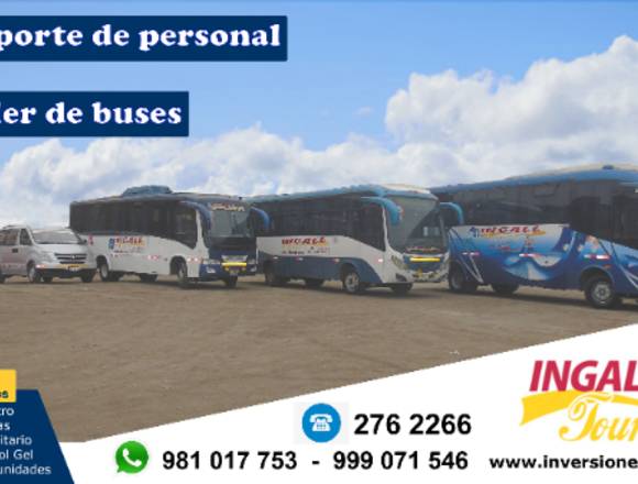 TRANSPORTE TURISTICO Y PERSONAL A NIVEL NACIONAL