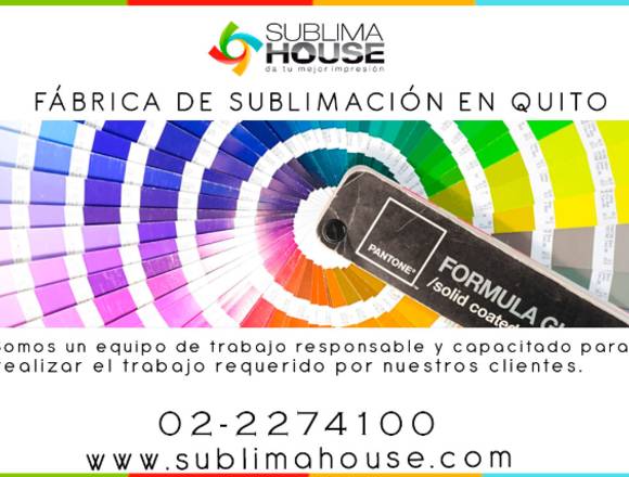 Fabrica de sublimacion en quito