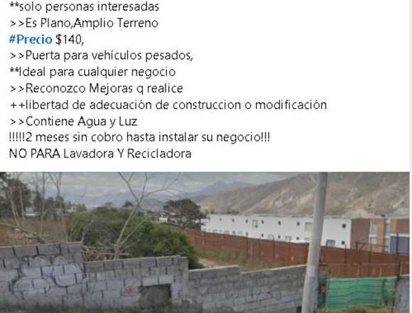 ALQUILER DE LOCAL COMERCIAL EN QUITO $250