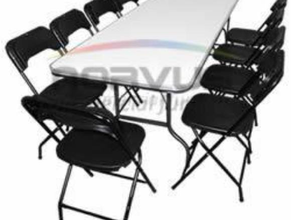 Mesas y sillas para comedores comunitarios