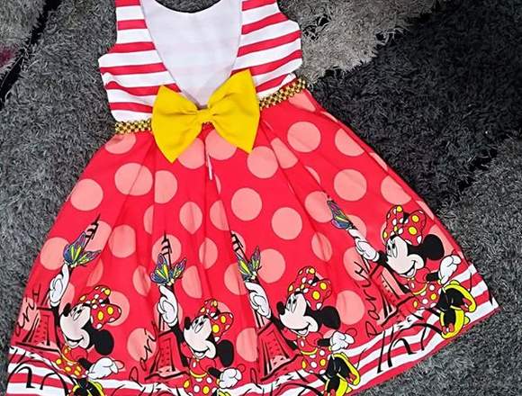 Vestidos de Fiesta Minnie Mouse para niñas