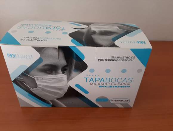 Tapabocas 3 capas protectores 
