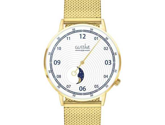 Reloj Georges Moon Phase de oro 