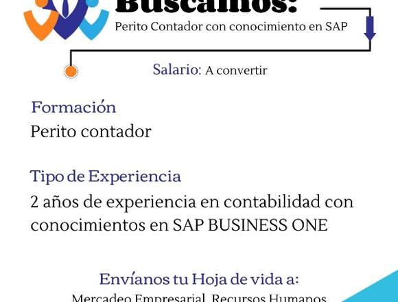 Auxiliar contable con conocimientos en SAP
