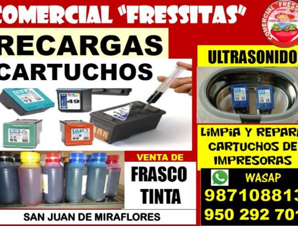 Recargas de cartuchos de tinta