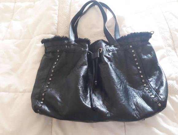 Bolso negro reversible