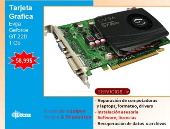 TARJETA GRAFICA GEFORCE GT 220 1