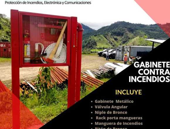 Gabinete contra incendio completo