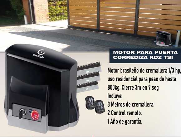 MOTOR DE GARAGE PARA PUERTAS CORREDIZAS KDZ TS