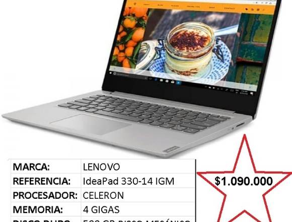 Portatil LENOVO IdeaPad 330-14 IGM