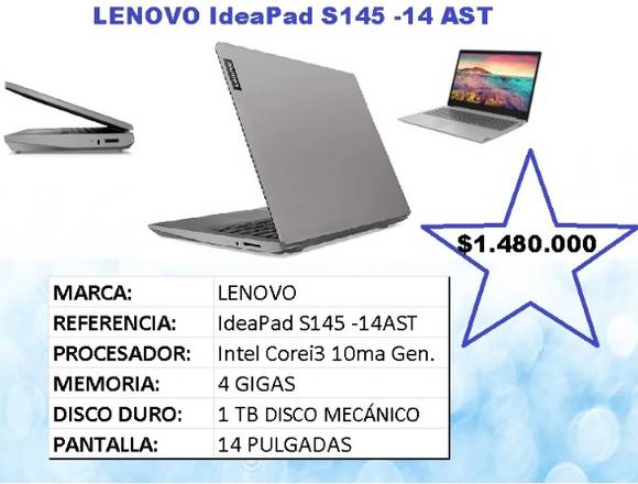 Portatil LENOVO IdeaPad S145 -14AST