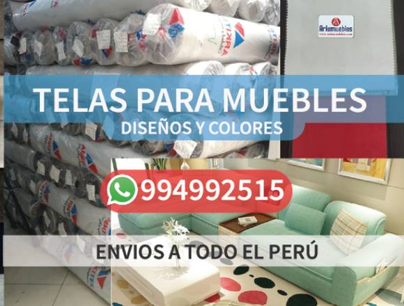 Tela por rollo para tapizar muebles 