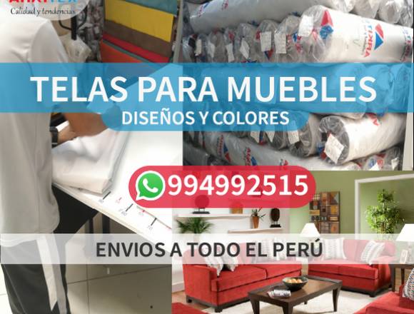 Tela para muebles de diversos diseños y colores