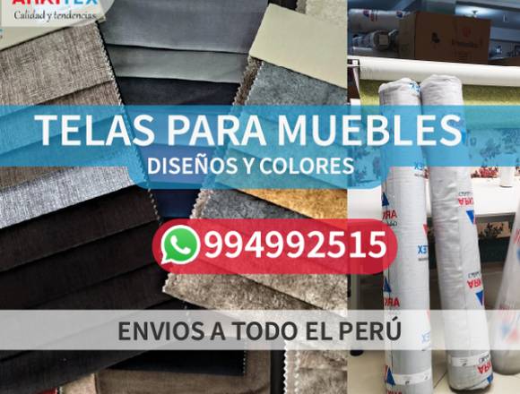 Tela importada para muebles, de colores y diseños