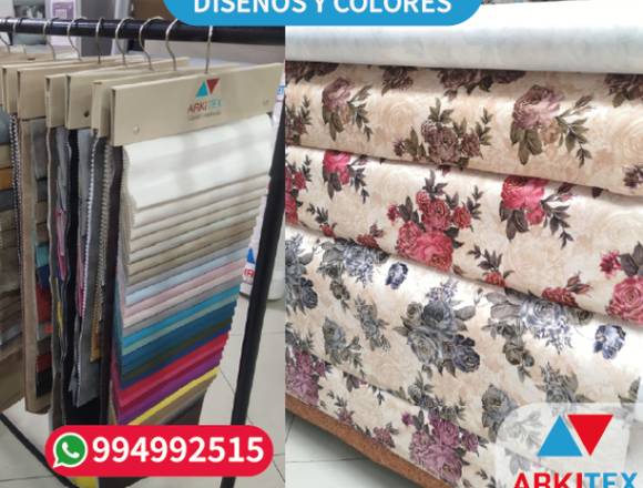 Tela para muebles de colores y diversos diseños 