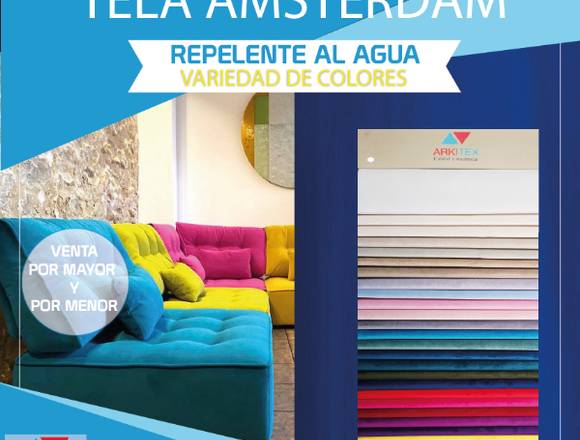 Venta de telas  de colores para tapizado de mueble