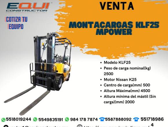 Venta montacargas mpower