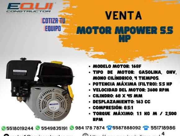 Venta de motor mpower 5.5