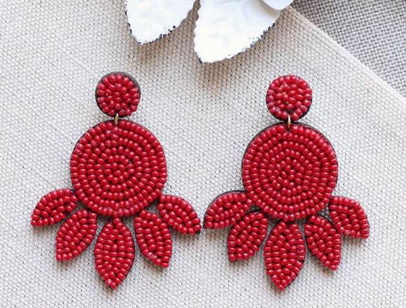 ARETES ROJOS♥️ LA MEJOR CALIDAD. 