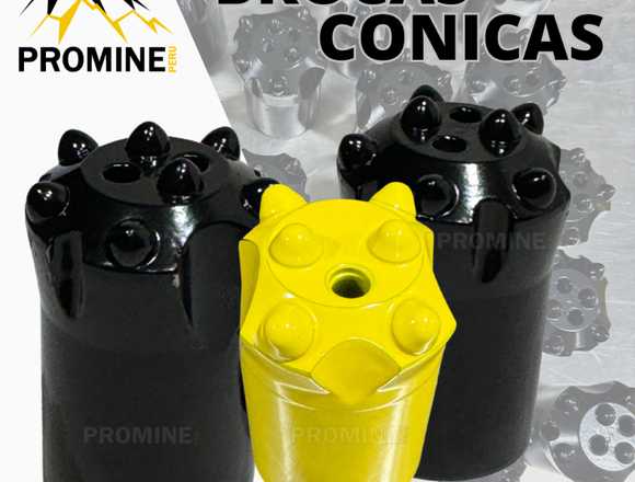 BROCAS CONICAS / 34 MM / MINERIA ARTESANAL