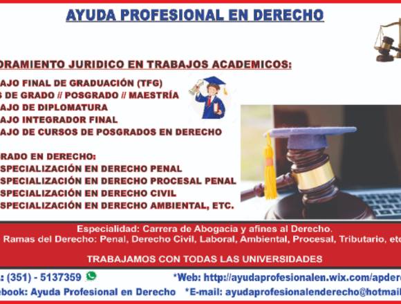 Asesoramiento Jurídico (Area Derecho) 