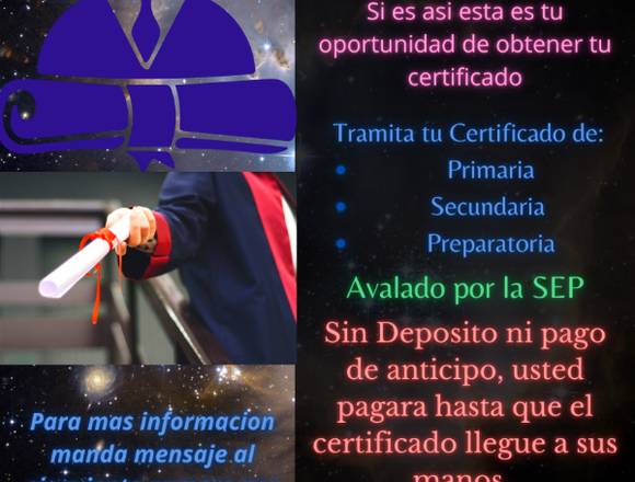 Consigue tu Certificado