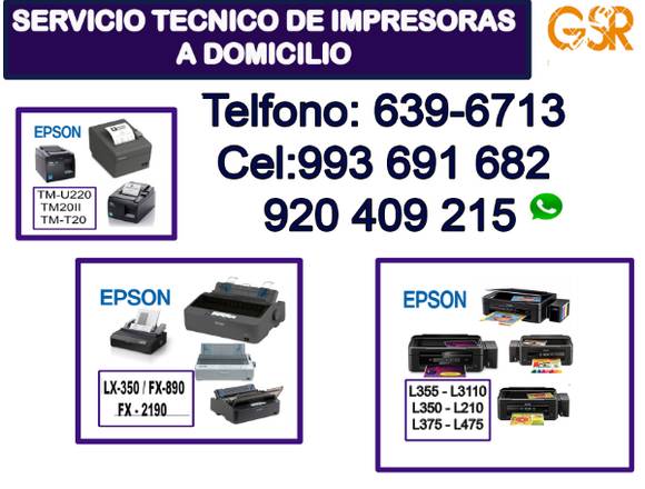 ASISTENCIA TÉCNICA DE IMPRESORAS EPSON (993691682)