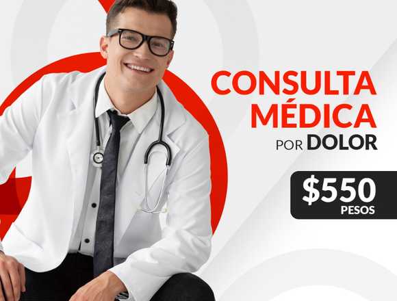 ¡Consulta médica por dolor!