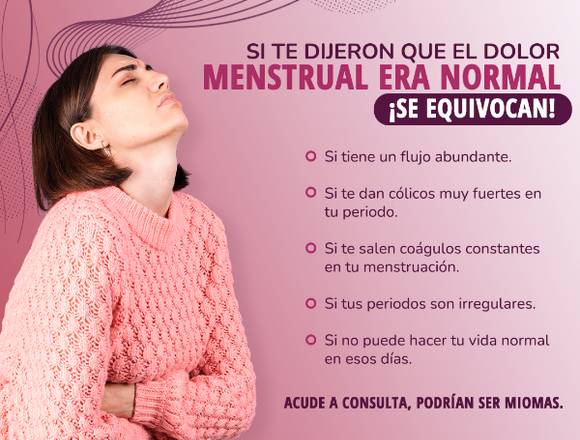 El dolor menstrual no es normal