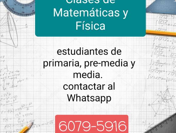 Clases de Matemática y Física