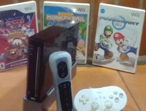 Nintendo WII (Negra) (Precio Negociable)