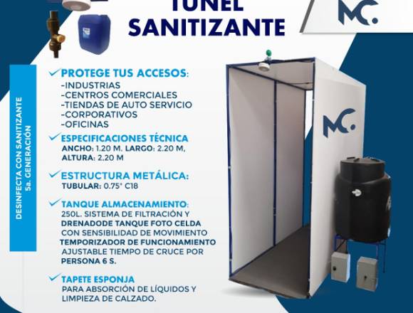 TUNEL SANITIZANTE AUTOMATICO