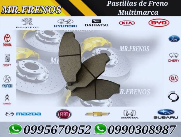 PASTILLAS DE FRENOS MULTIMARCA PARA TODO VEHICULO