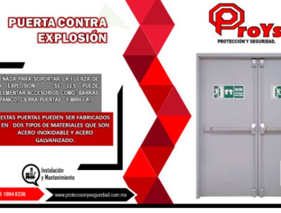 PUERTA CONTRA EXPLOSIÓN