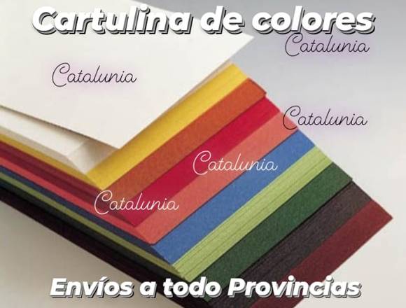 Cartulina de colores