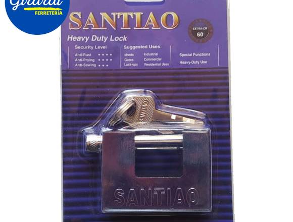 Candado C Seguridad SANTIAO con 2 llaves  C100