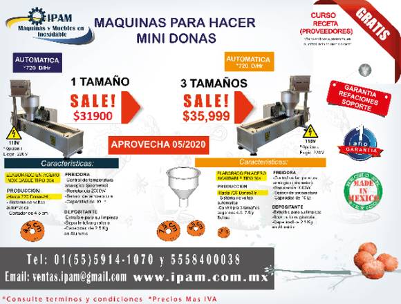 MAQUINA AUTOMÁTICA DE UN TAMAÑO